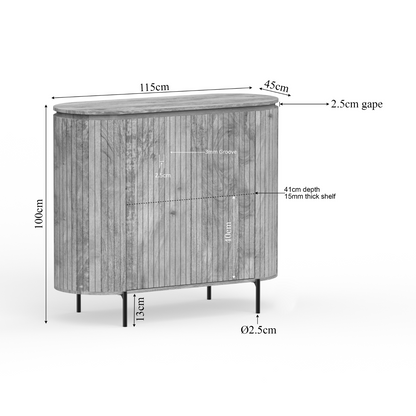 Opbergkast Solana | Naturel Mangohout