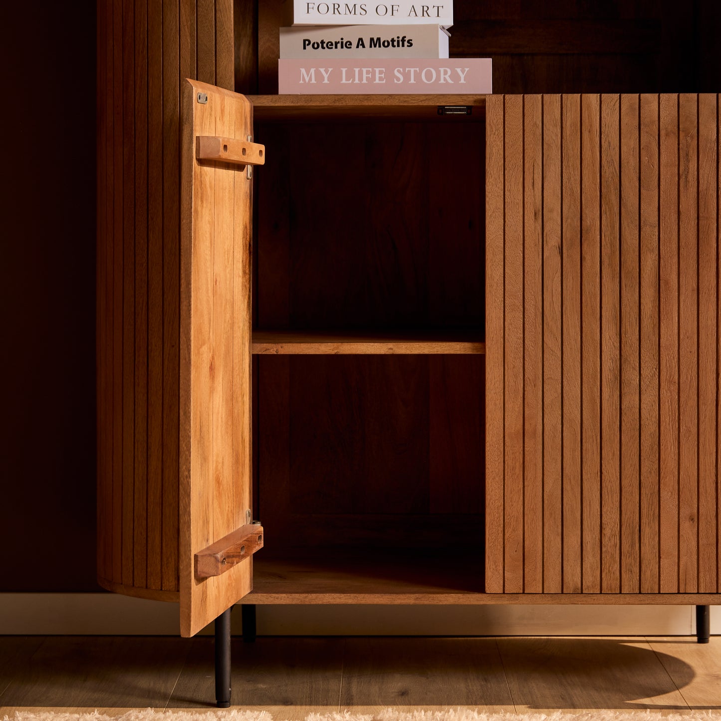 Wandkast Solana | Naturel Mangohout