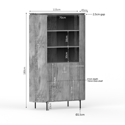 Wandkast Solana | Mangohout