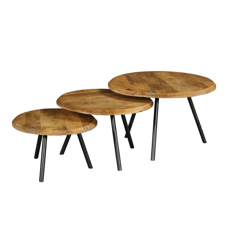Salontafel Ohio | Set Van 3 | Mangohout