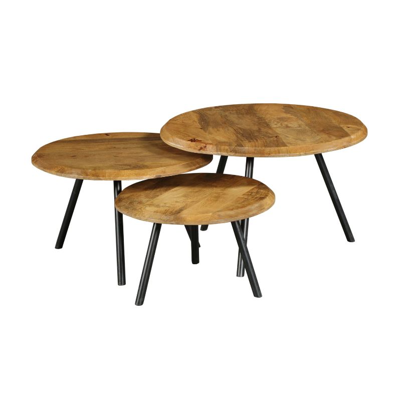 Salontafel Ohio | Set Van 3 | Mangohout