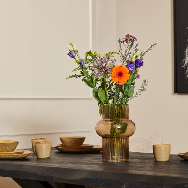 Eetkamertafel Boston Black | Boomstamtafel