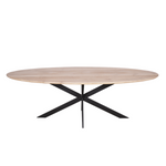 Eiken eettafel Ferris | Ovaal