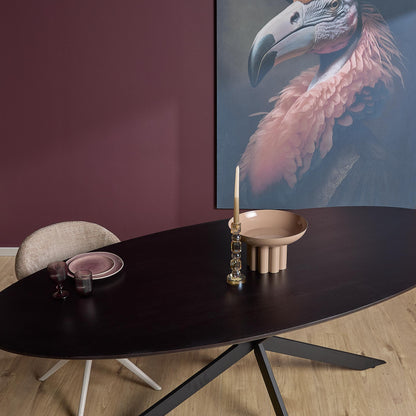 Eiken eettafel Ferris | Ovaal