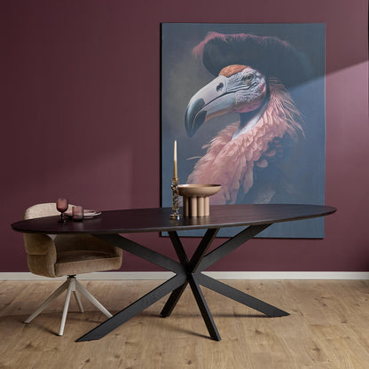 Eiken eettafel Ferris | Ovaal