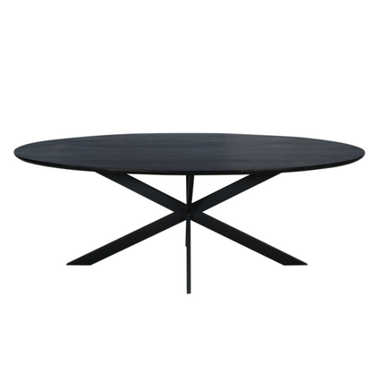 Eiken eettafel Ferris | Ovaal