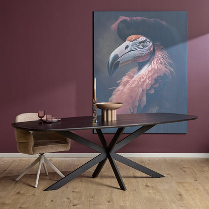 Eiken eettafel Ferris | Deens Ovaal