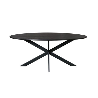 Eiken eettafel Ferris | Ovaal | Zwart