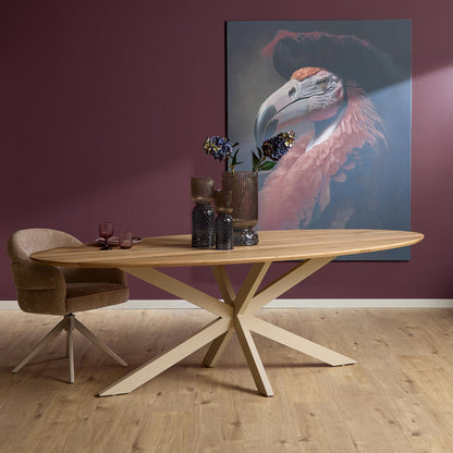 Eiken eettafel Ferris | Ovaal