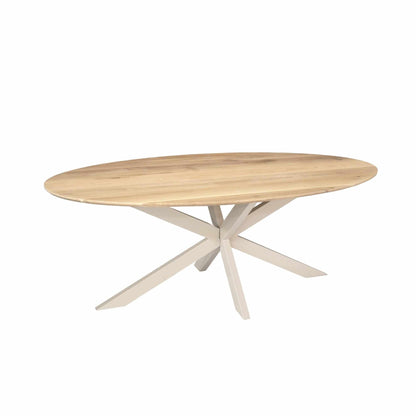 Eiken eettafel Ferris | Ovaal