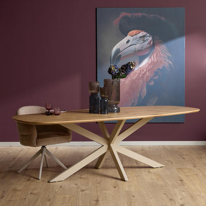 Eiken eettafel Ferris | Deens Ovaal