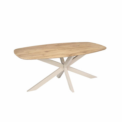 Eiken eettafel Ferris | Deens Ovaal | Naturel | Poot Sand