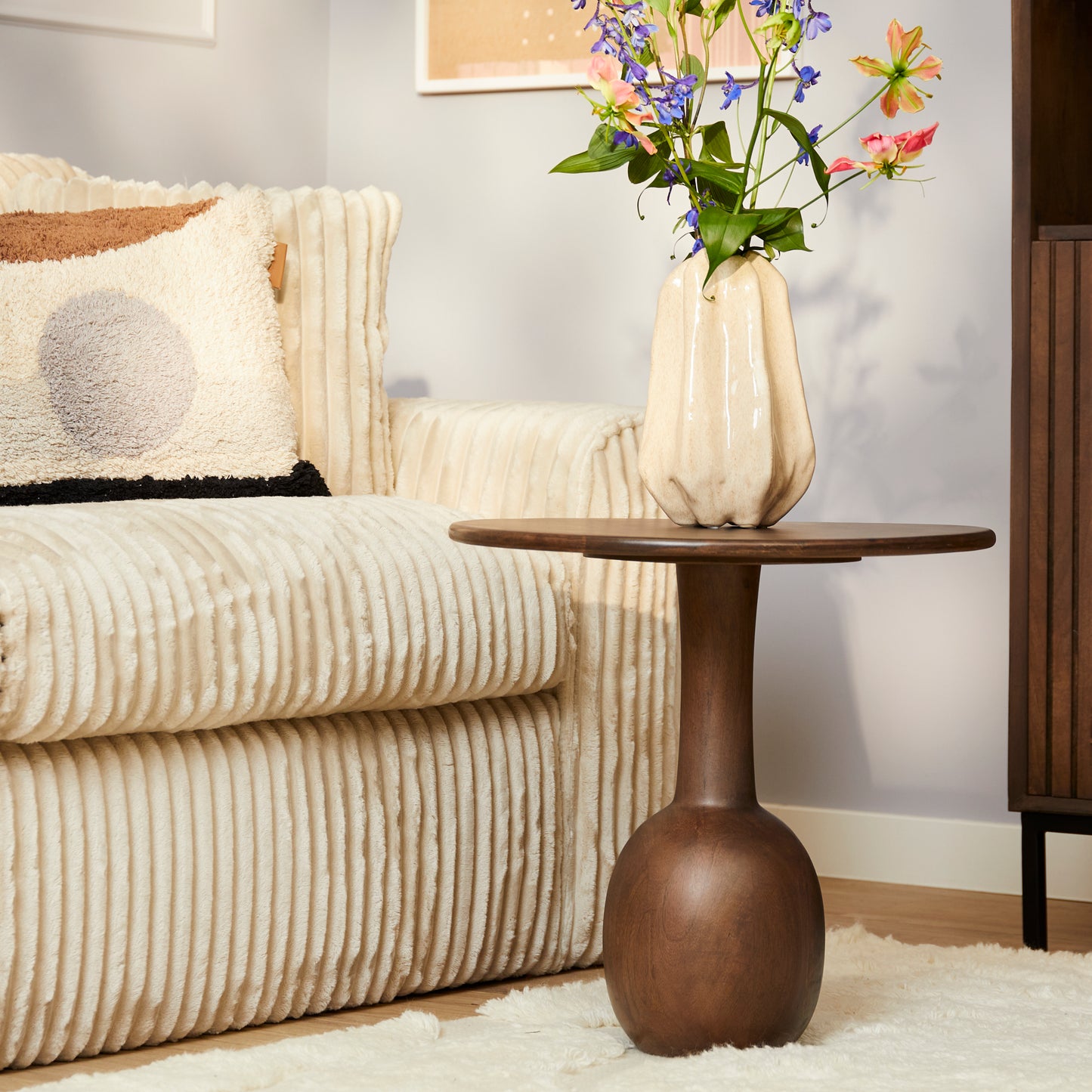 Bijzettafel Donna | Bruin Mangohout