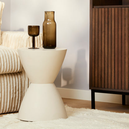 Bijzettafel Abbey | Beige Mangohout