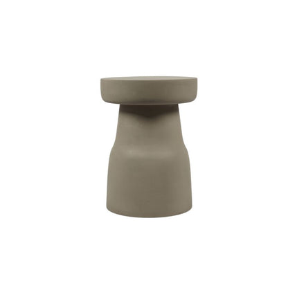 Bijzettafel Drum | Wit Mangohout