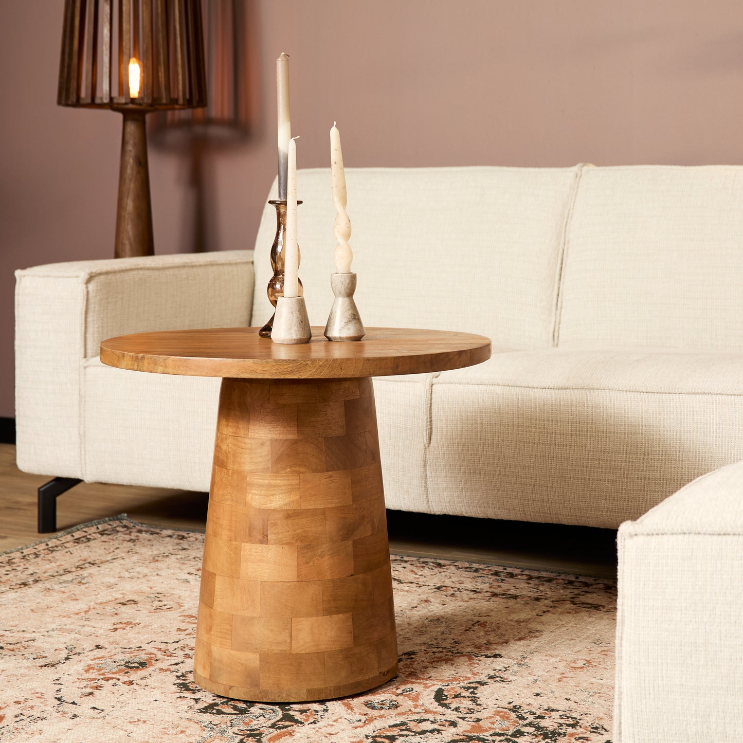 Bijzettafel Timo | Bruin Mangohout