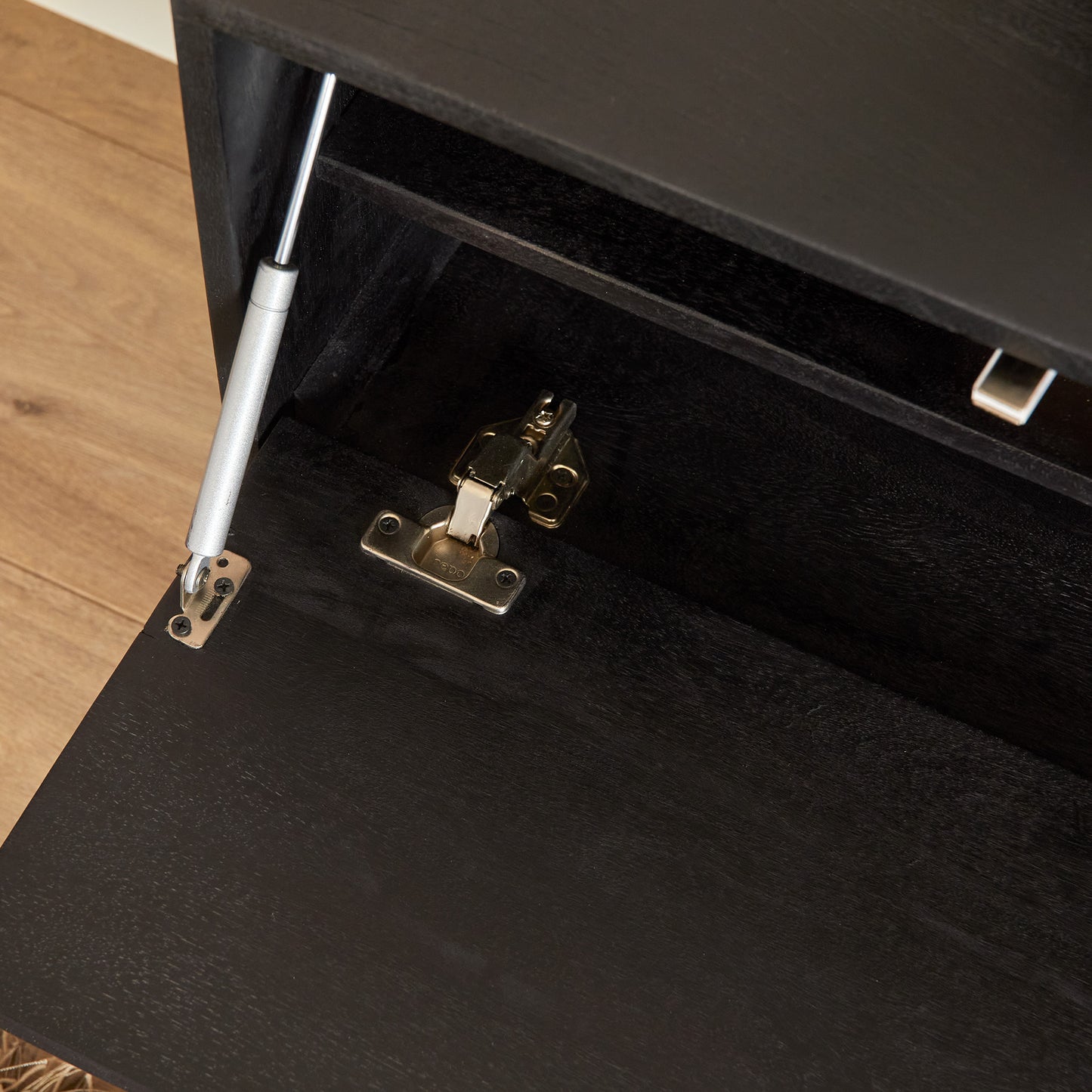 TV-Meubel Vision | Zwevend | Zwart Mangohout