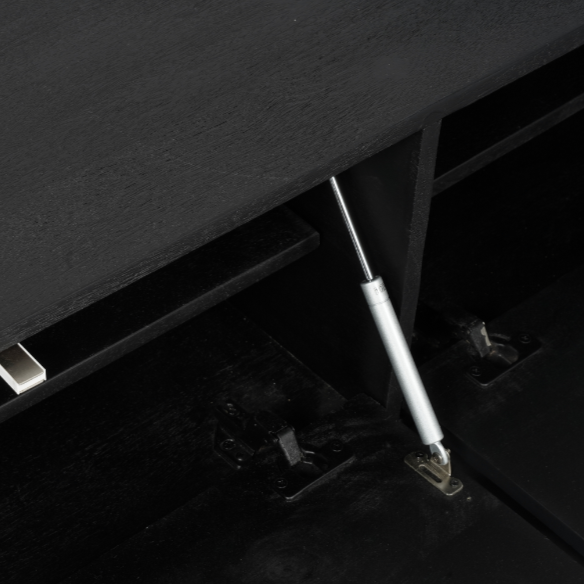 TV-Meubel Vision | Zwevend | Zwart Mangohout