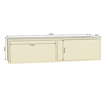 TV-Meubel Vision | Zwevend | Sand — Maatvoering