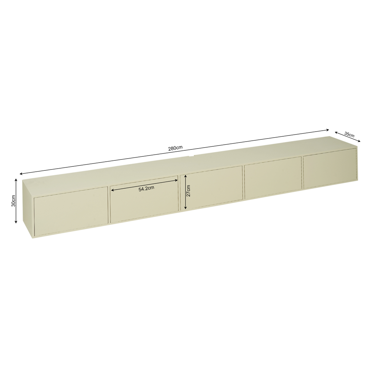 TV-Meubel Vision | Zwevend | Sand