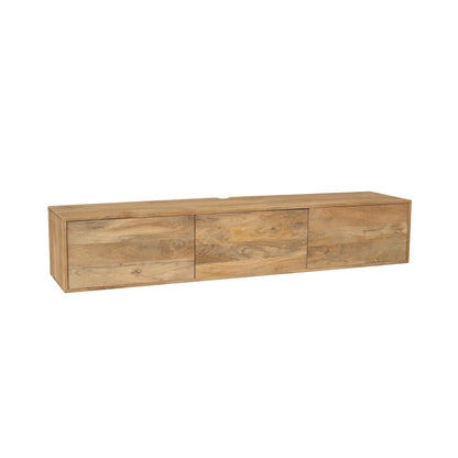 TV-Meubel Vision | Zwevend | Naturel Mangohout