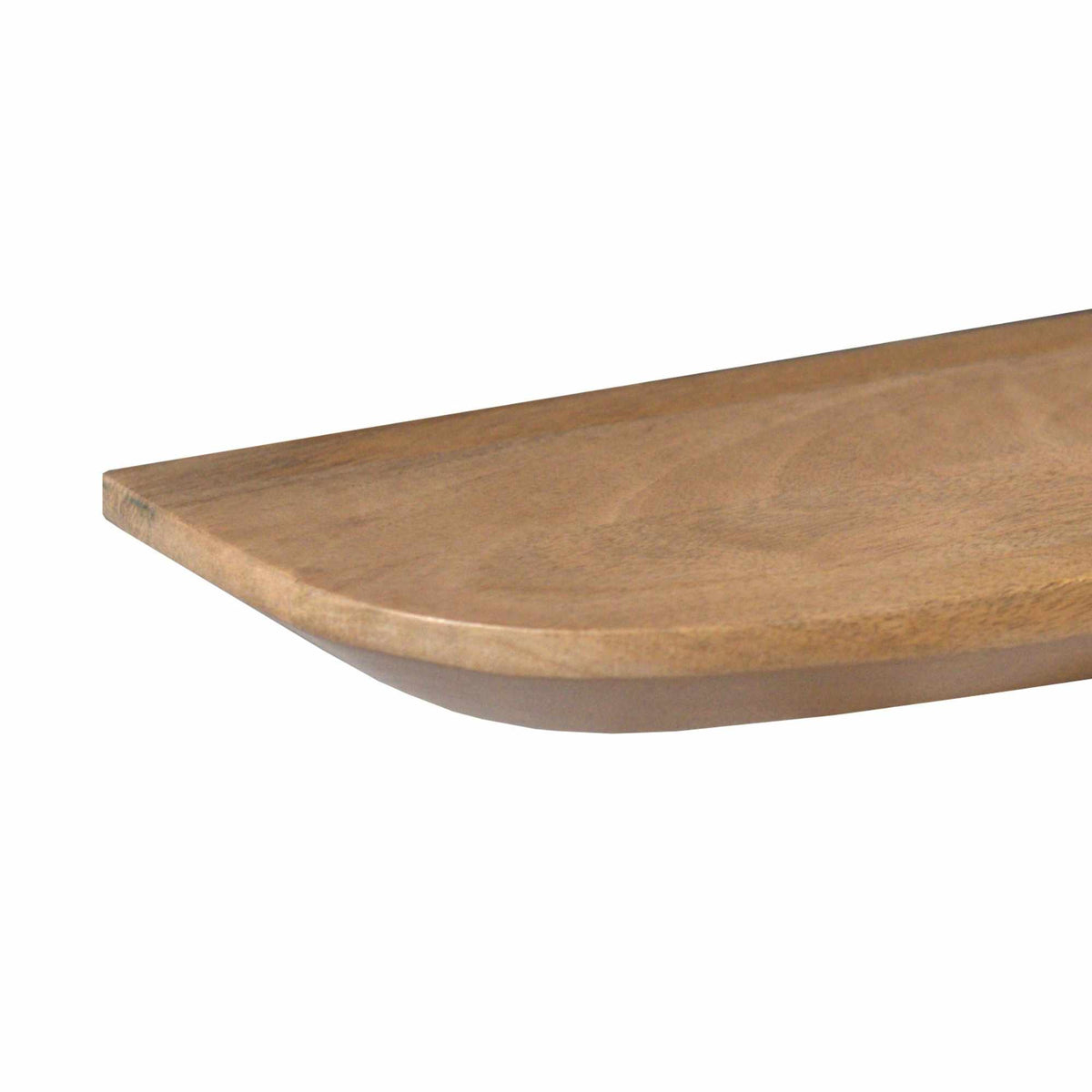 Wandplank Gusta naturel mangohout, detail van het materiaal