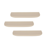 Wandplank Gusta Sand 60 cm set van 3, vooraanzicht op witte achtergrond