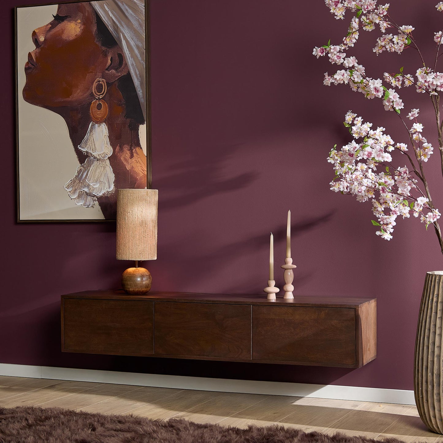 TV-Meubel Vision | Zwevend | Bruin