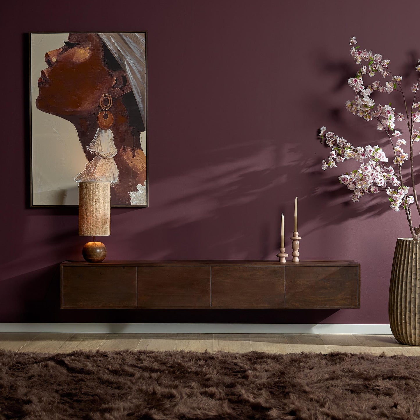 TV-Meubel Vision | Zwevend | Bruin