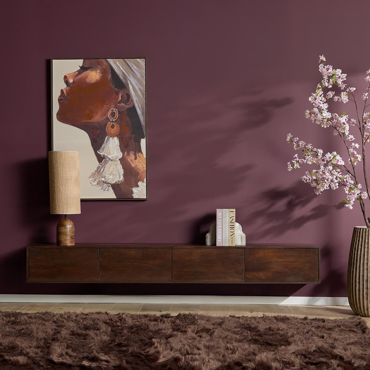 TV-Meubel Vision | Zwevend | Bruin