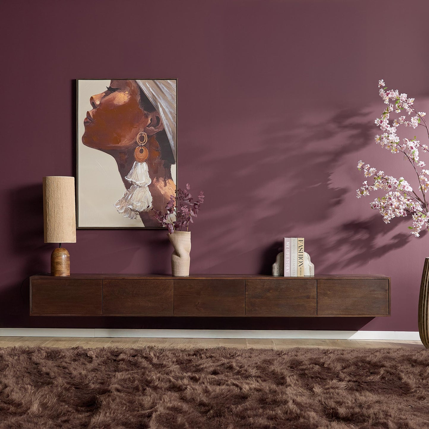 TV-Meubel Vision | Zwevend | Bruin