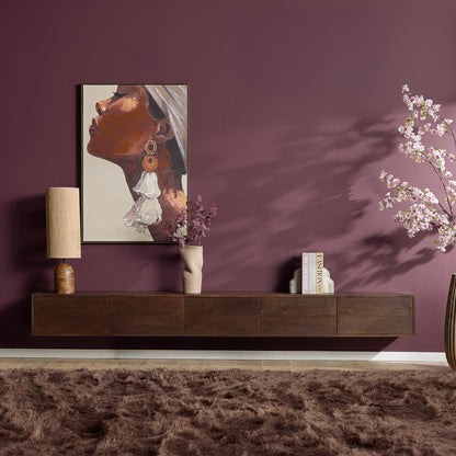 TV-Meubel Vision | Zwevend | Bruin