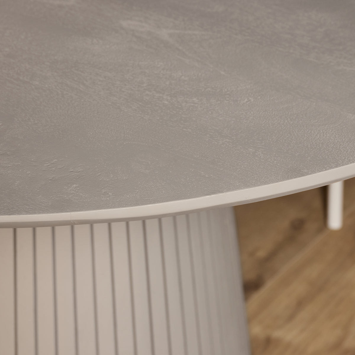 Eettafel Solana | mangohout | Taupe — Detail
