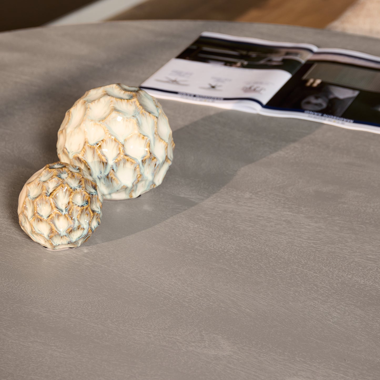 Eettafel Solana | mangohout | Taupe
