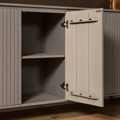 Dressoir Solana mangohout, detail van de functie