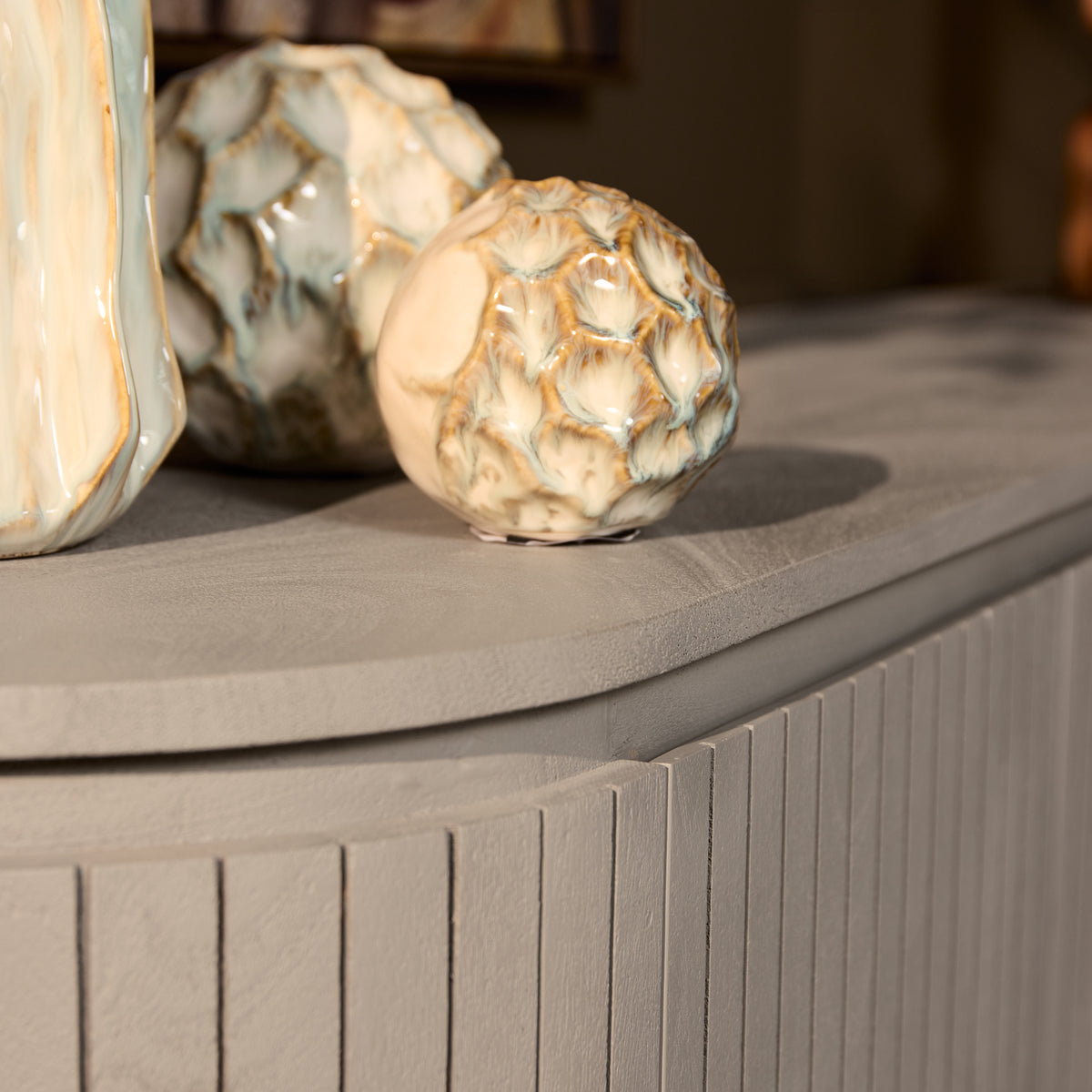 Dressoir Solana mangohout, detail van het materiaal