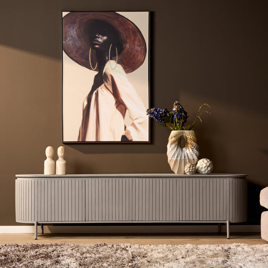 Tv meubel Solana | Mangohout | Taupe