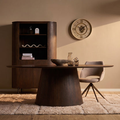 Eettafel Solana | Deens Ovaal | Bruin