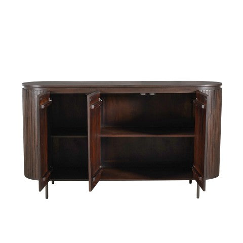 Dressoir Solana mangohout, detail van de functie