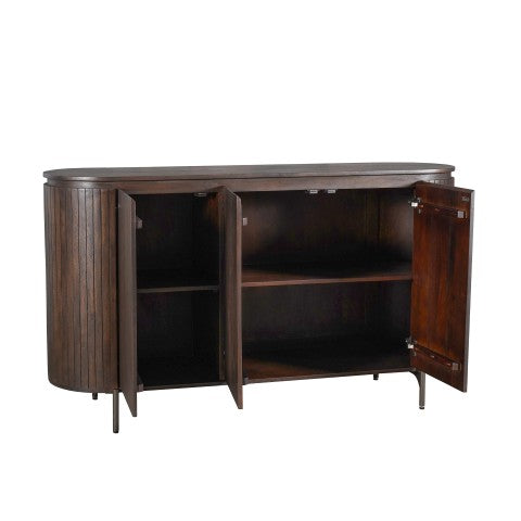 Dressoir Solana mangohout, detail van de functie