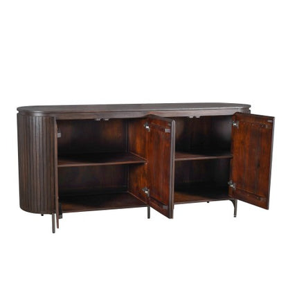 Dressoir Solana mangohout, detail van de functie