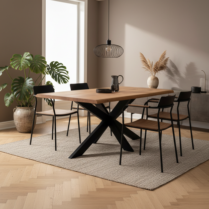 Eettafel Apollo | Mangohout | Naturel Boomstam