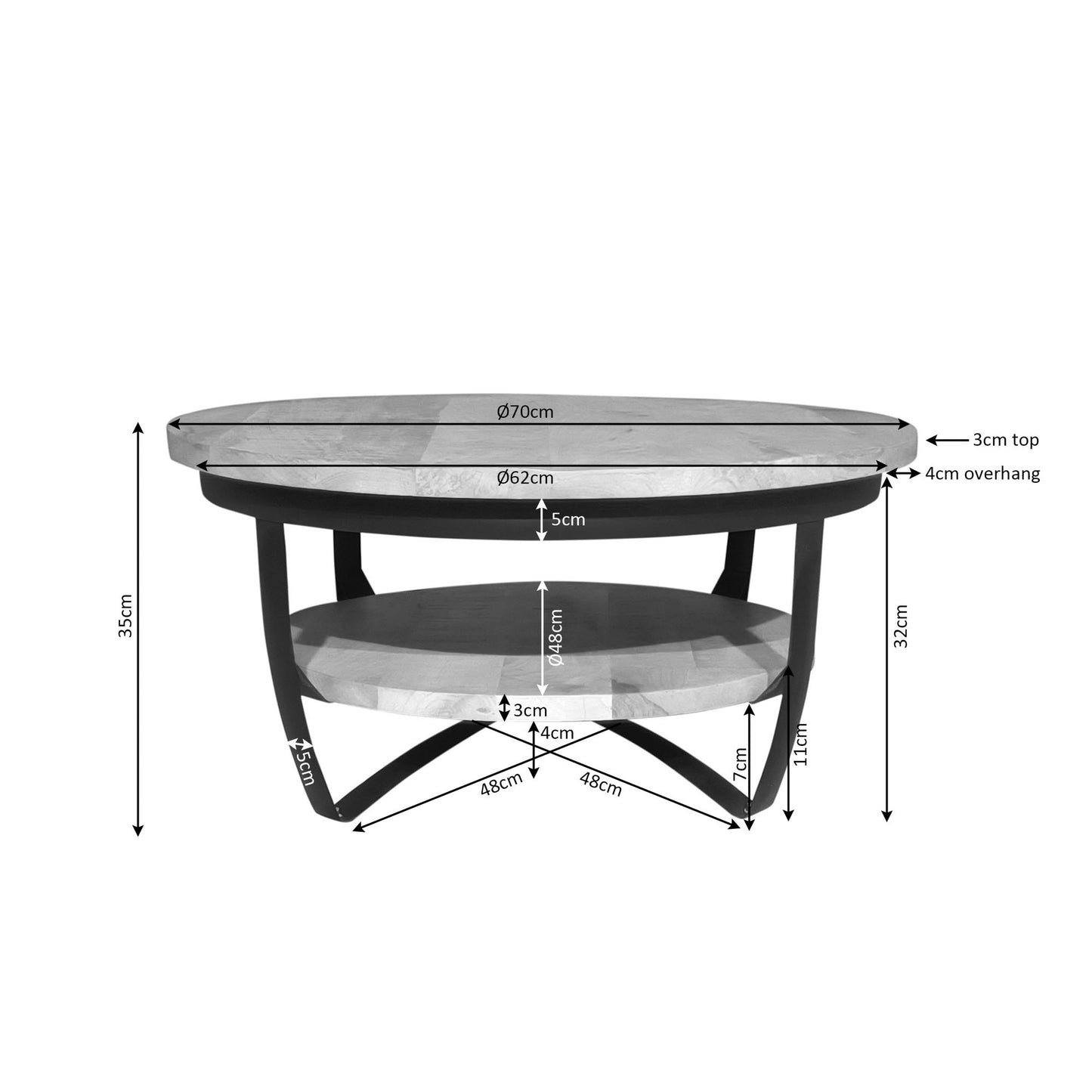 Salontafel Paras | Naturel Mangohout