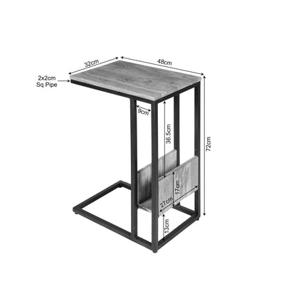 Laptoptafel Dakota | 72cm Hoog | Naturel Mangohout