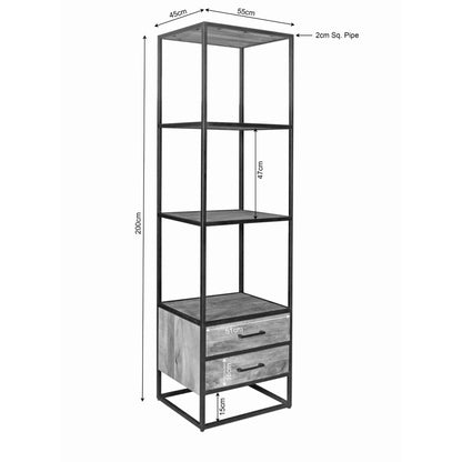 Boekenkast Liv | 2 lades