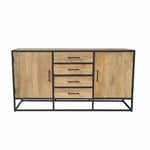 Dressoir Dakota, vooraanzicht op witte achtergrond