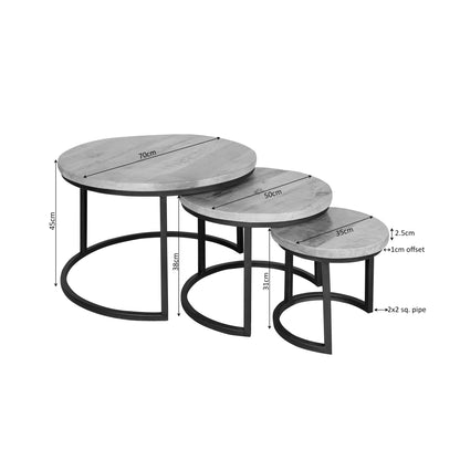 Salontafel Britt | Set van 3