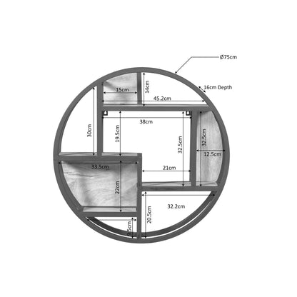 Wandrek Dakota Rond | Naturel Mangohout