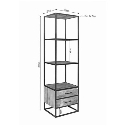 Boekenkast Dakota | 2 Lades