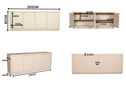 Dressoir Brussel | Sand — Maatvoering